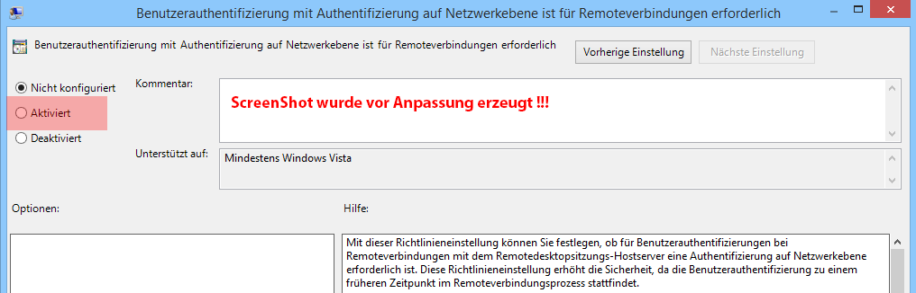 RDP auf Clients aktivieren